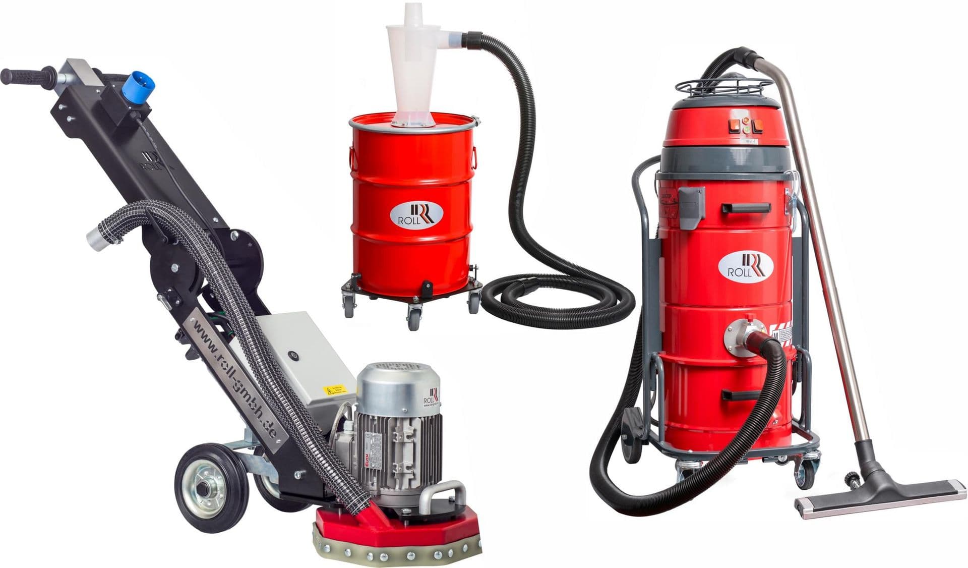 Item image: Boden-Sanierungs-Set (Bodenschleifmaschine, Vorabscheider, Industriesauger)