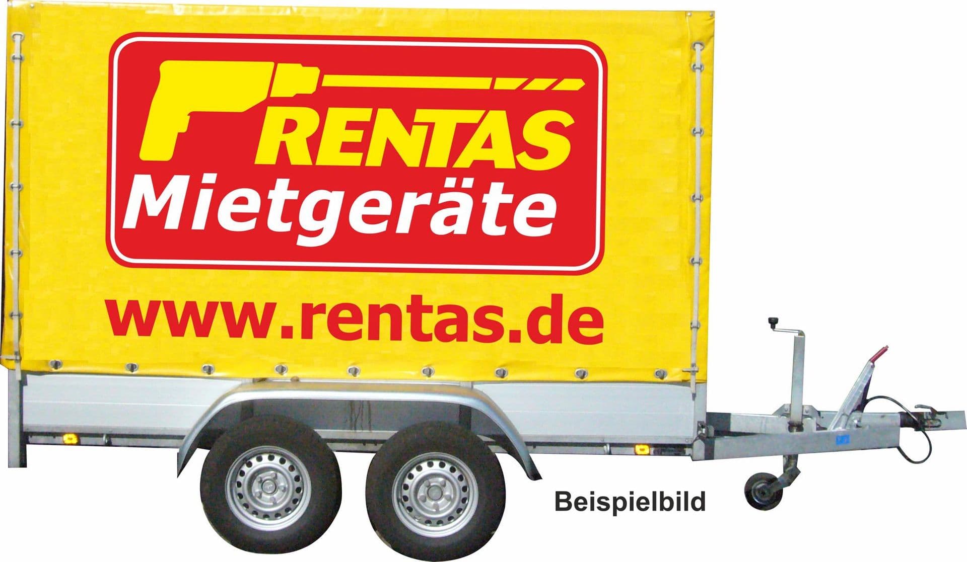 Item image: Anhänger mit Plane, zul. GG 2.000 kg, Nutzlast max. 1.600 kg, Ladefläche 3,00 x 1,50 x 1,85 m
