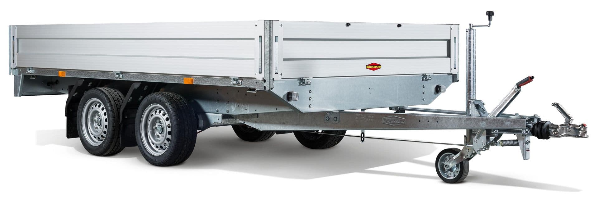 Item image: KFZ / Mehrzwecktransport-Anhänger mit Auffahrrampen, zul. GG 2.700 kg, Nutzlast max. 2.080 kg, Ladefläche 4,54 x 2,01 x 0,3 m