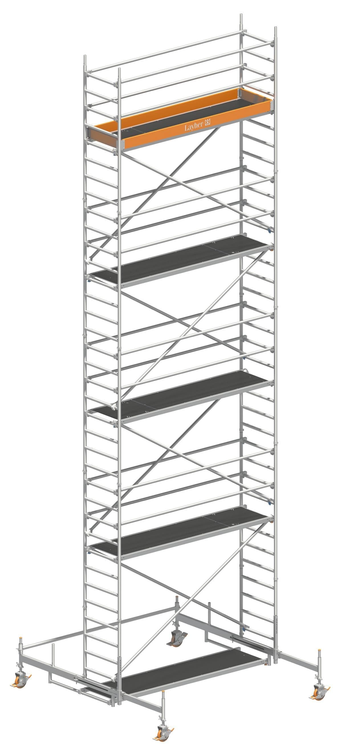 Artikelbild: Rollgerüst, Höhe bis 9,5 m, Länge ca. 2 m