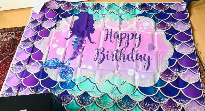 Item image: Meerjungfrau Banner Geburtstag