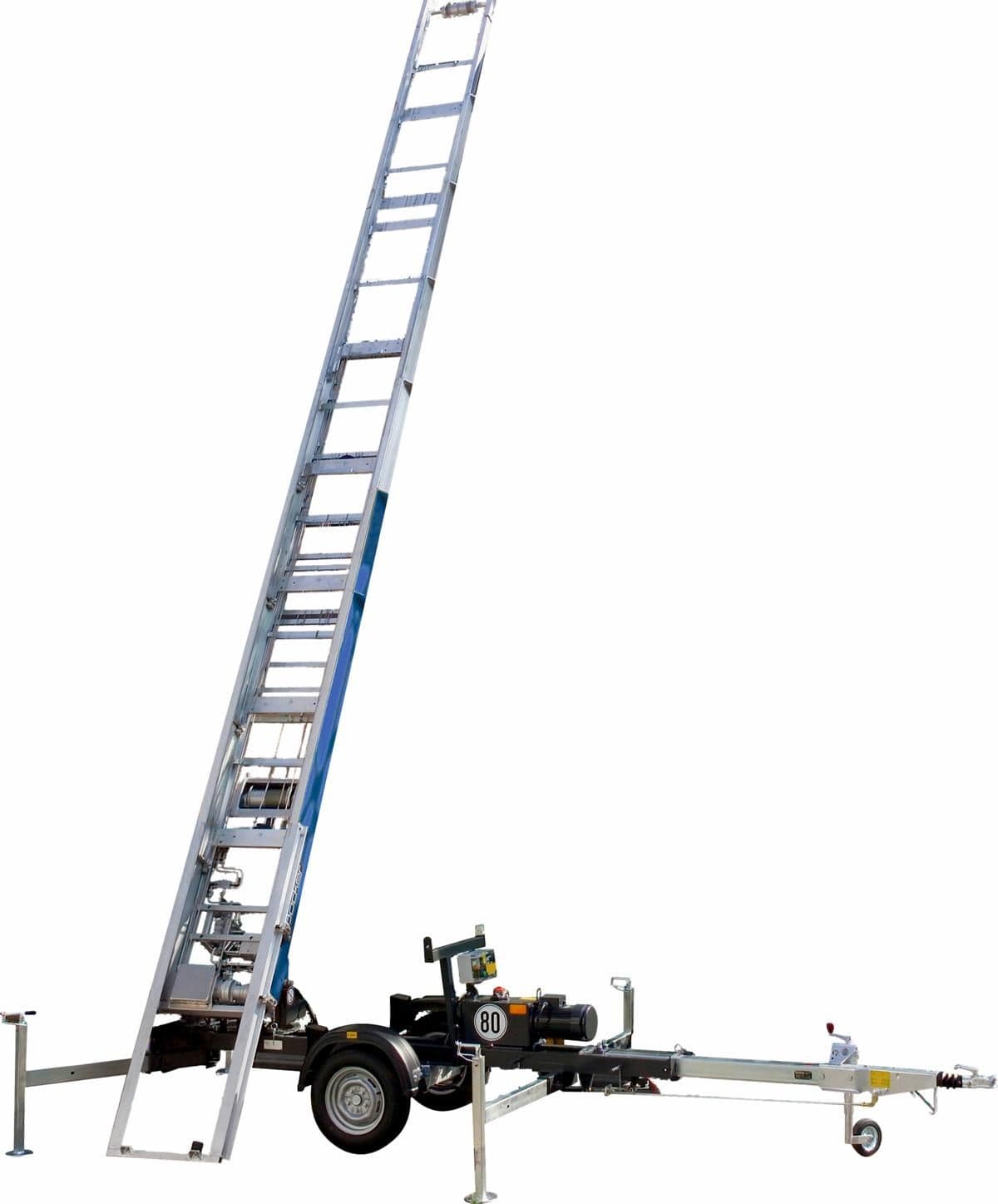 Artikelbild: Dachdecker-/Schrägaufzug, 21 m, Anhängergerät, Elektro