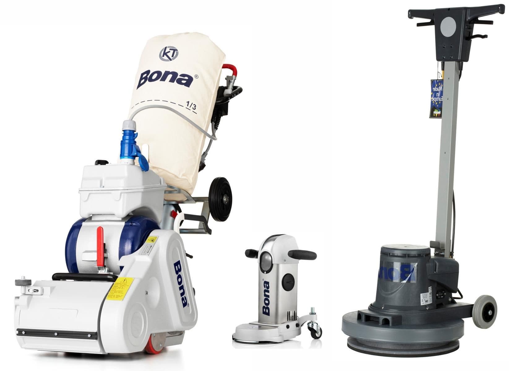 Artikelbild: Parkettschleiferset, bestehend aus Parkettwalzen-, Teller- und Randschleifer