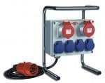 Artikelbild: Stromverteiler, 2 CEE 400 V / 16 A, 4 Schutzkontaktsteckdosen 230 V, 10 m